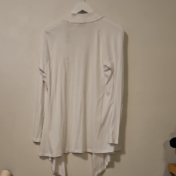 Tahari Classic White Cardigan L NEW - Picture 5 of 5